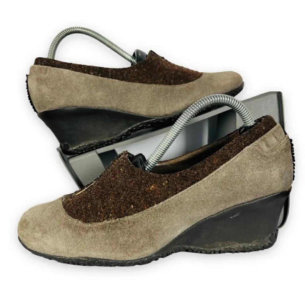Merrell Tulip Grey Wedge 2-Tone‎ Grey / Brown Women's 6